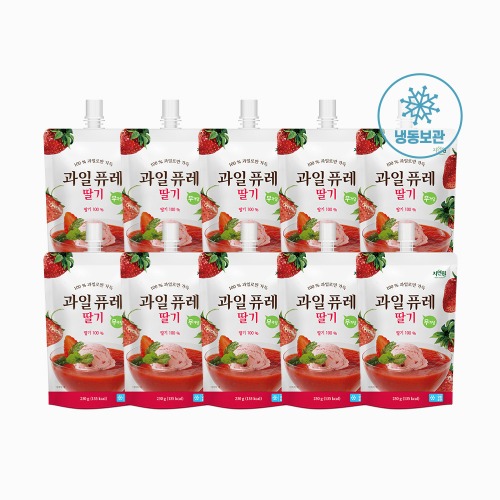 [자연원] 요리조리 과일퓨레 딸기 230g x 10팩