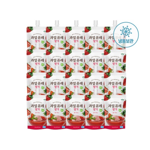 [자연원] 요리조리 과일퓨레 딸기 230g x 20팩