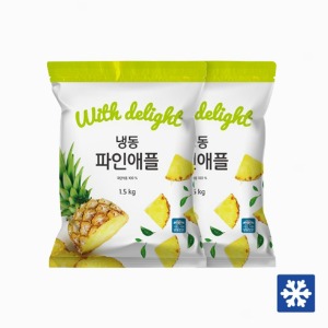 [생활앤] 냉동 파인애플 1.5kg x 2팩 / 유통기한 23년 2월 21일