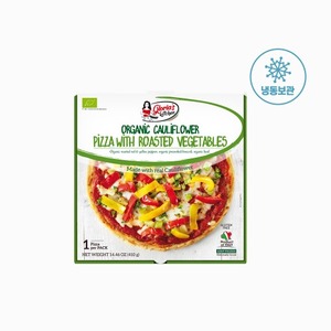 [퀵쿠킹] 유기농 콜리플라워 도우피자(콜리플라워 &amp; 구운야채 )피자