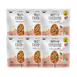 [믹스밀] 매콤두부 야채비빔 200g x  6팩